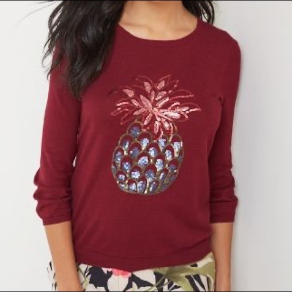 Tommy Bahama Pickford Pineapple Sequins Sweater